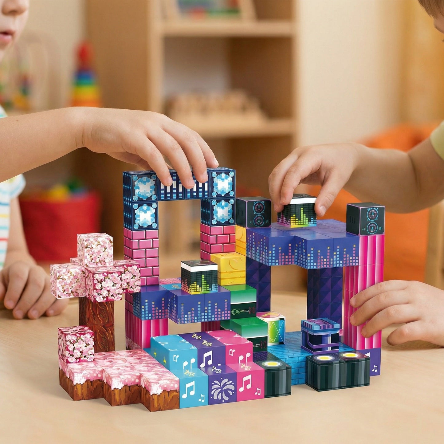 Magnetic Building Blocks Set - Electric Carnival for kids and family play, image 2