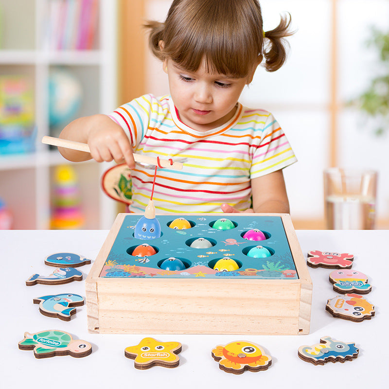 Wooden Fishing Game - Fishing Game for kids and family play, image 6