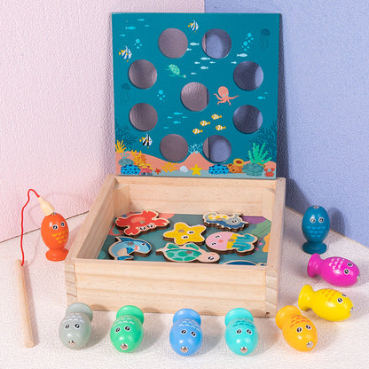 Wooden Fishing Game - Fishing Game for kids and family play, image 3
