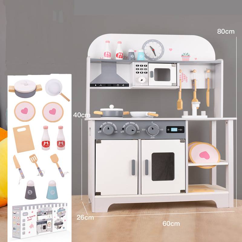 Compact Wooden Play Kitchen - Vienna Cafe for kids and family play, image 1