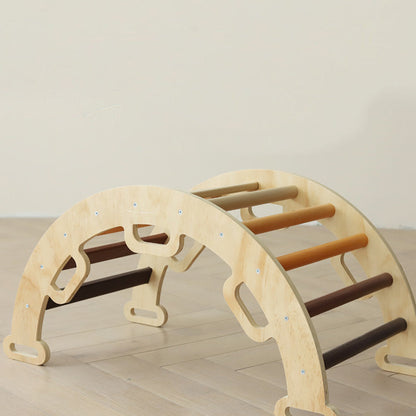 Foldable Wooden Climbing Triangle - With Slide for kids and family play, image 5