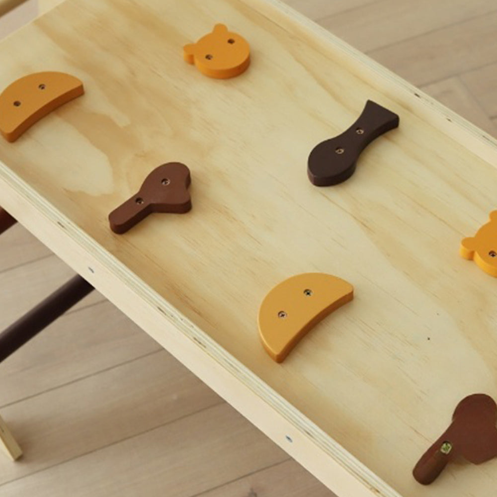 Foldable Wooden Climbing Triangle - With Slide for kids and family play, image 10