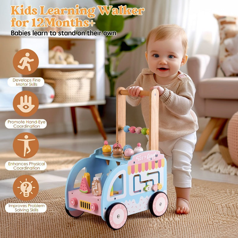 Wooden Baby Walker - Baby Walker for kids and family play, image 3
