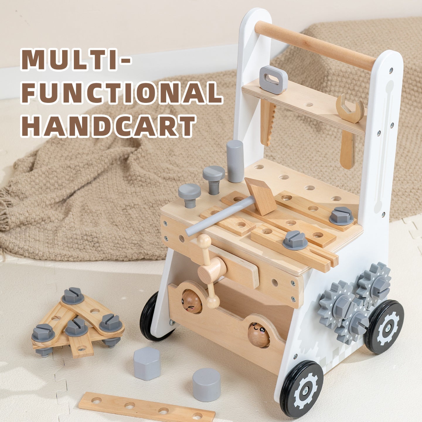 Wooden Baby Walker - Baby Walker for kids and family play, image 2