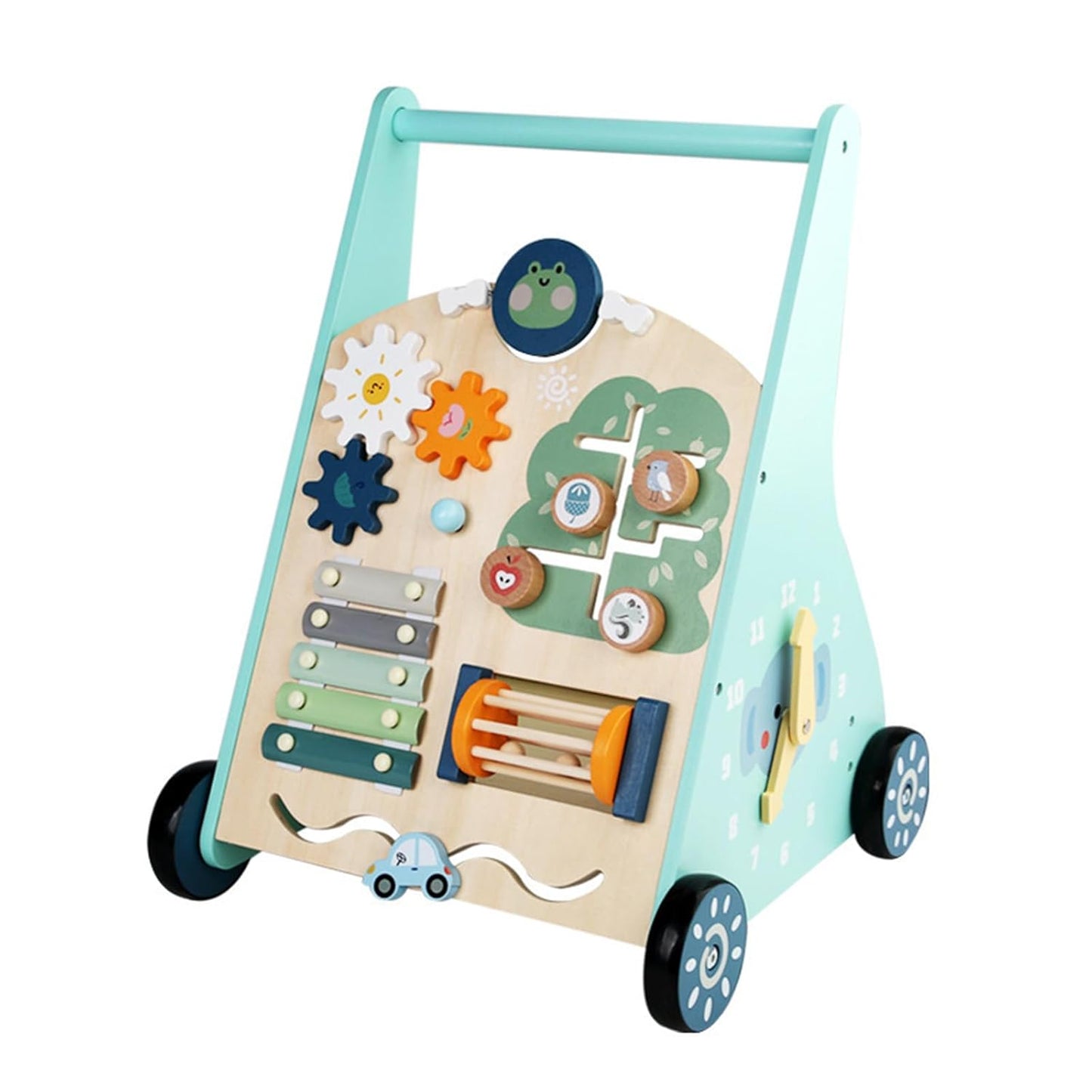 Wooden Baby Walker - Frog Theme for kids and family play, image 1