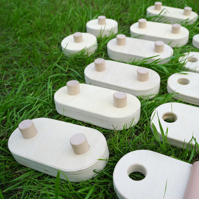 Wooden Balance Board for kids and family play, image 3