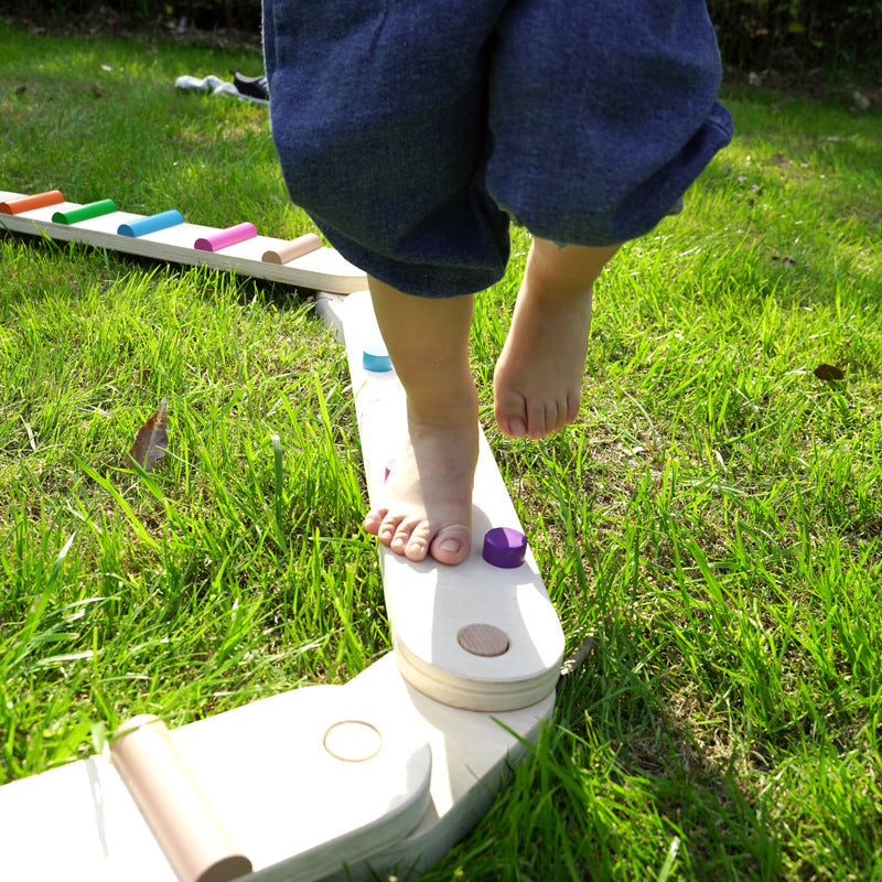 Wooden Balance Board for kids and family play, image 6