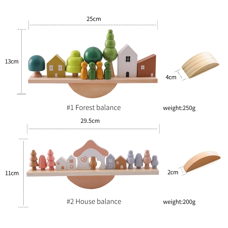 Montessori classroom learning material made from natural wood