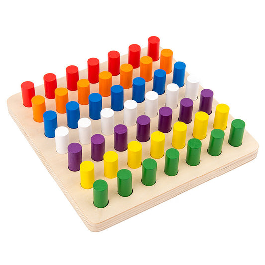 Wooden Color Sorting Toy - Classic Set for kids and family play, image 1