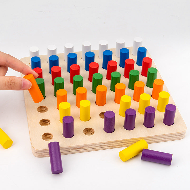 Wooden Color Sorting Toy - Classic Set for kids and family play, image 3
