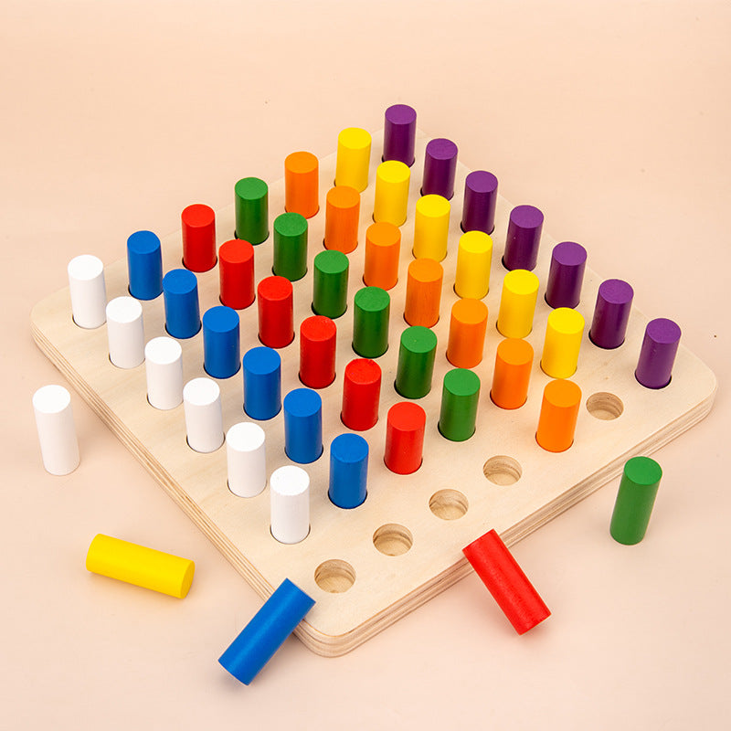 Wooden Color Sorting Toy - Classic Set for kids and family play, image 7