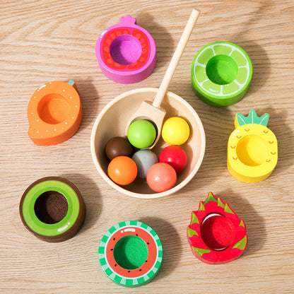 Montessori color sorting toy for kids learning colors and matching skills