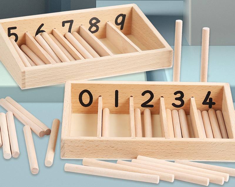 Wooden Counting Board - With Play Mat for kids and family play, image 5