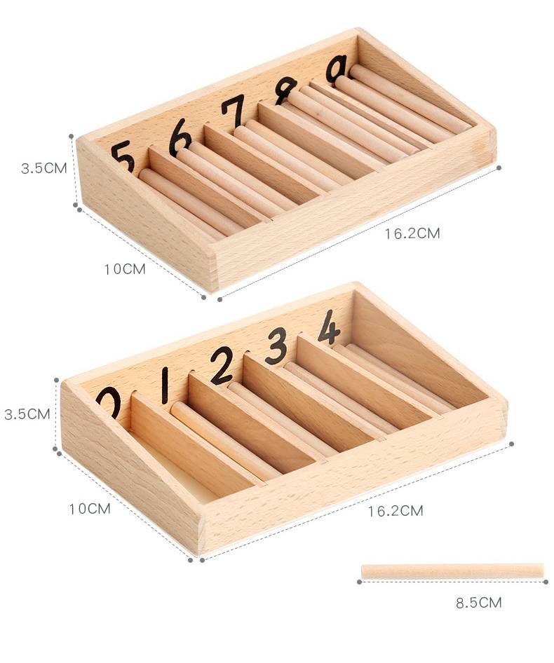 Wooden Counting Board - With Play Mat for kids and family play, image 4