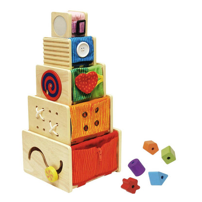 Wooden Stacking Toy - Classic Set for kids and family play, image 1
