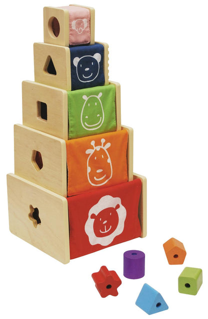Wooden Stacking Toy - Classic Set for kids and family play, image 2