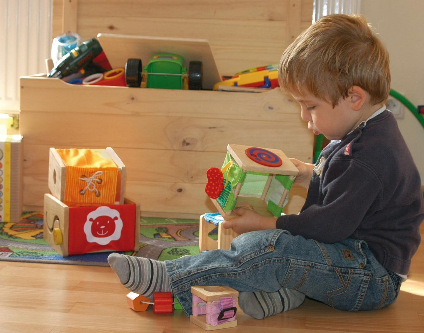 Wooden Stacking Toy - Classic Set for kids and family play, image 3