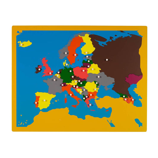 Wooden Europe Map Puzzle for kids and family play, image 1