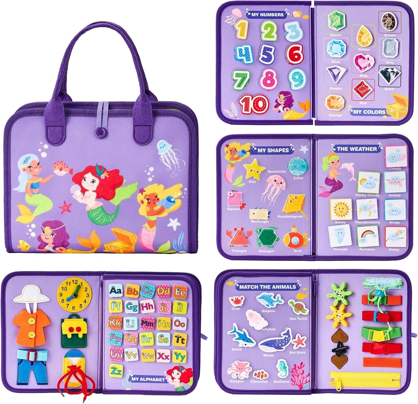 Montessori felt book educational toy for children ages 3 and up