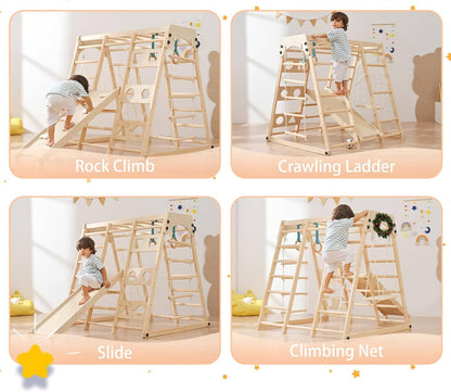 Indoor Climbing Gym with Slide - Classic Set for kids and family play, image 4