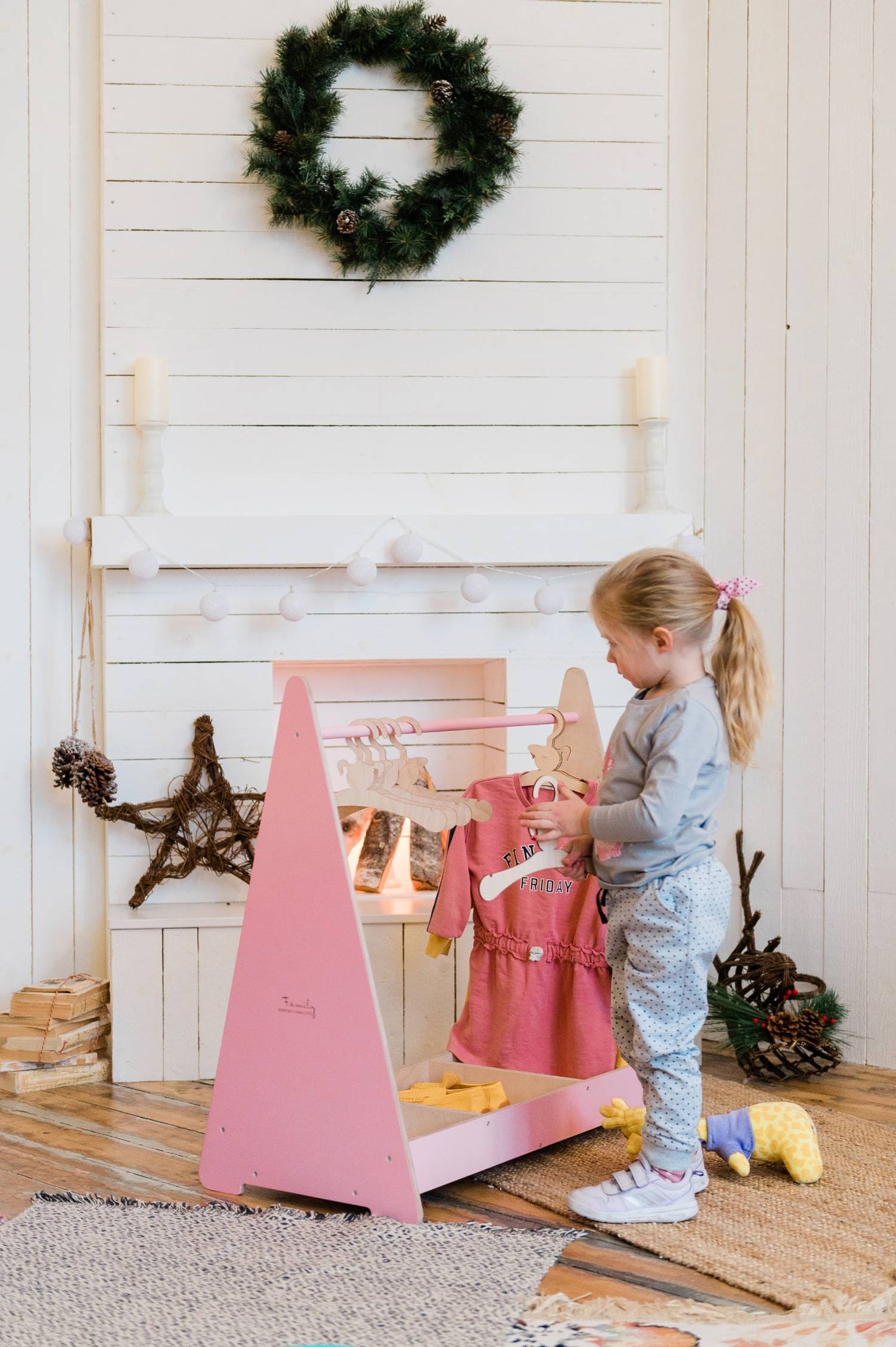 Kids Clothing Rack with Storage for kids and family play, image 3