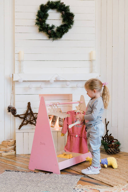 Kids Clothing Rack with Storage for kids and family play, image 3