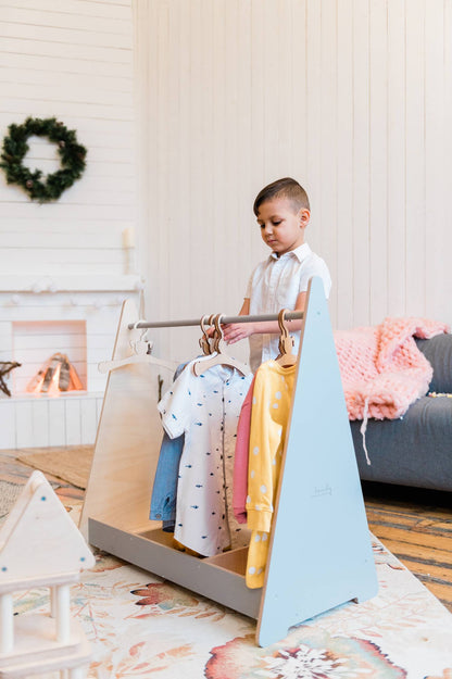 Kids Clothing Rack with Storage for kids and family play, image 4