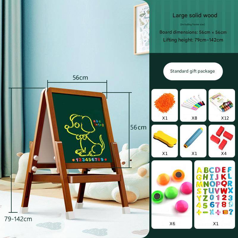 Kidsstaffelei Wooden - H Henverstellbare Maltafel With Whiteboard & for kids and family play, image 16