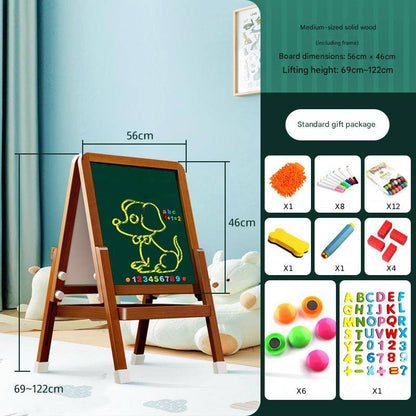 Kidsstaffelei Wooden - H Henverstellbare Maltafel With Whiteboard & for kids and family play, image 17