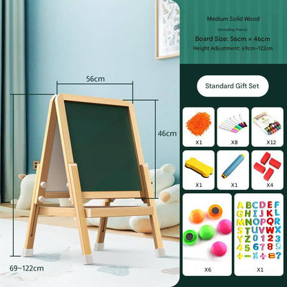 Kidsstaffelei Wooden - H Henverstellbare Maltafel With Whiteboard & for kids and family play, image 14