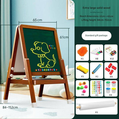 Kidsstaffelei Wooden - H Henverstellbare Maltafel With Whiteboard & for kids and family play, image 15
