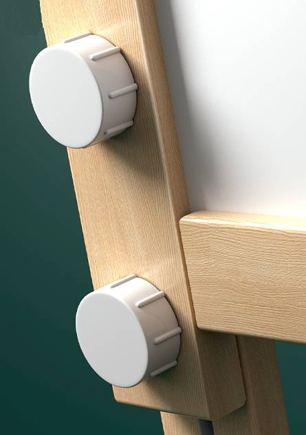 Kidsstaffelei Wooden - H Henverstellbare Maltafel With Whiteboard & for kids and family play, image 5