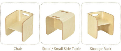 2-in-1 Kids Step Stool - High Chair for kids and family play, image 3