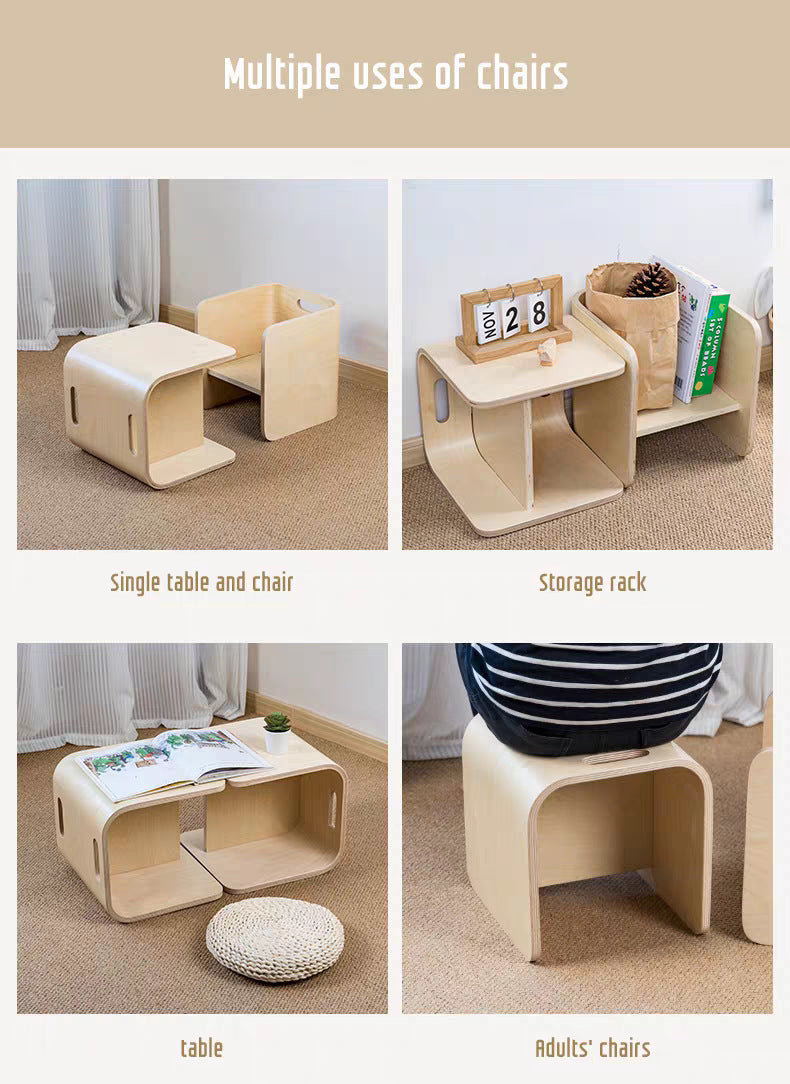 2-in-1 Kids Step Stool - High Chair for kids and family play, image 4