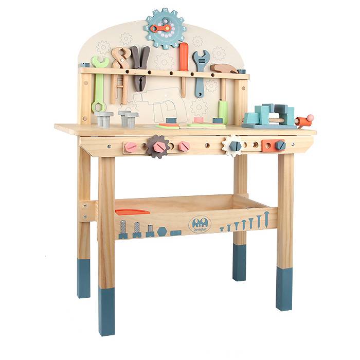Kids Wooden Workbench - with Storage for kids and family play, image 1
