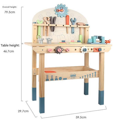 Kids Wooden Workbench - with Storage for kids and family play, image 13