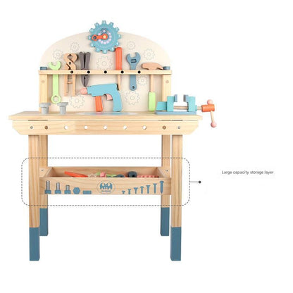 Kids Wooden Workbench - with Storage for kids and family play, image 15