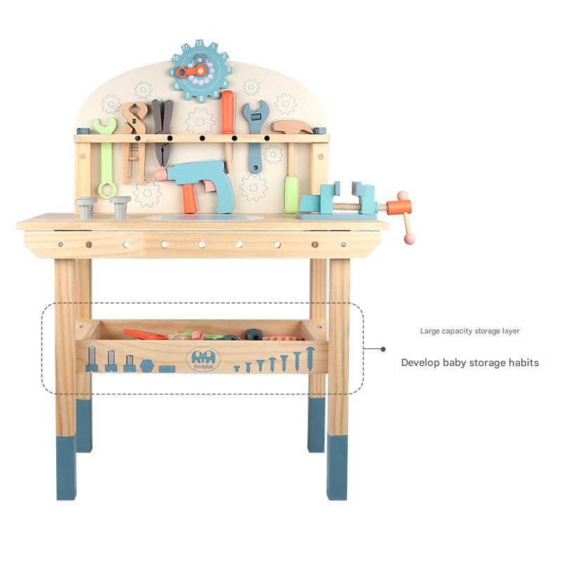Kids Wooden Workbench - with Storage for kids and family play, image 3