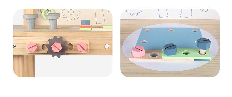 Kids Wooden Workbench - with Storage for kids and family play, image 5