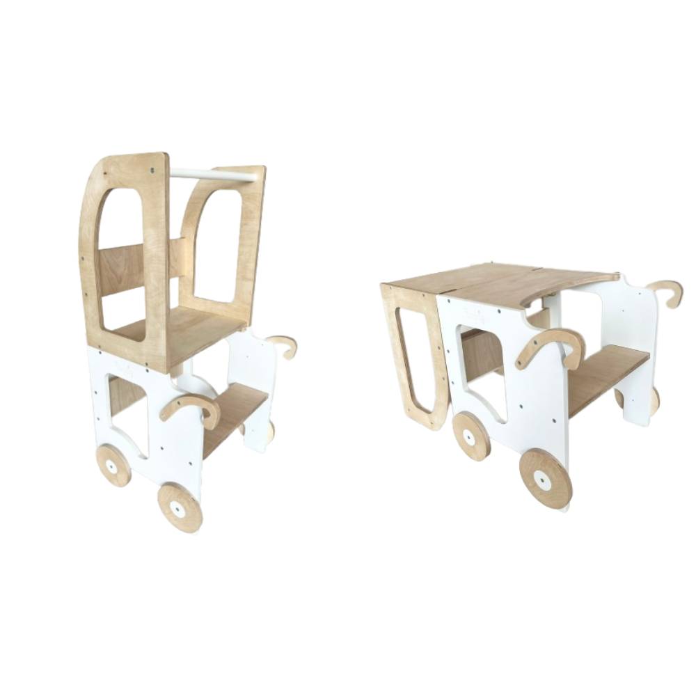 3-in-1 Convertible Learning Tower for kids and family play, image 1