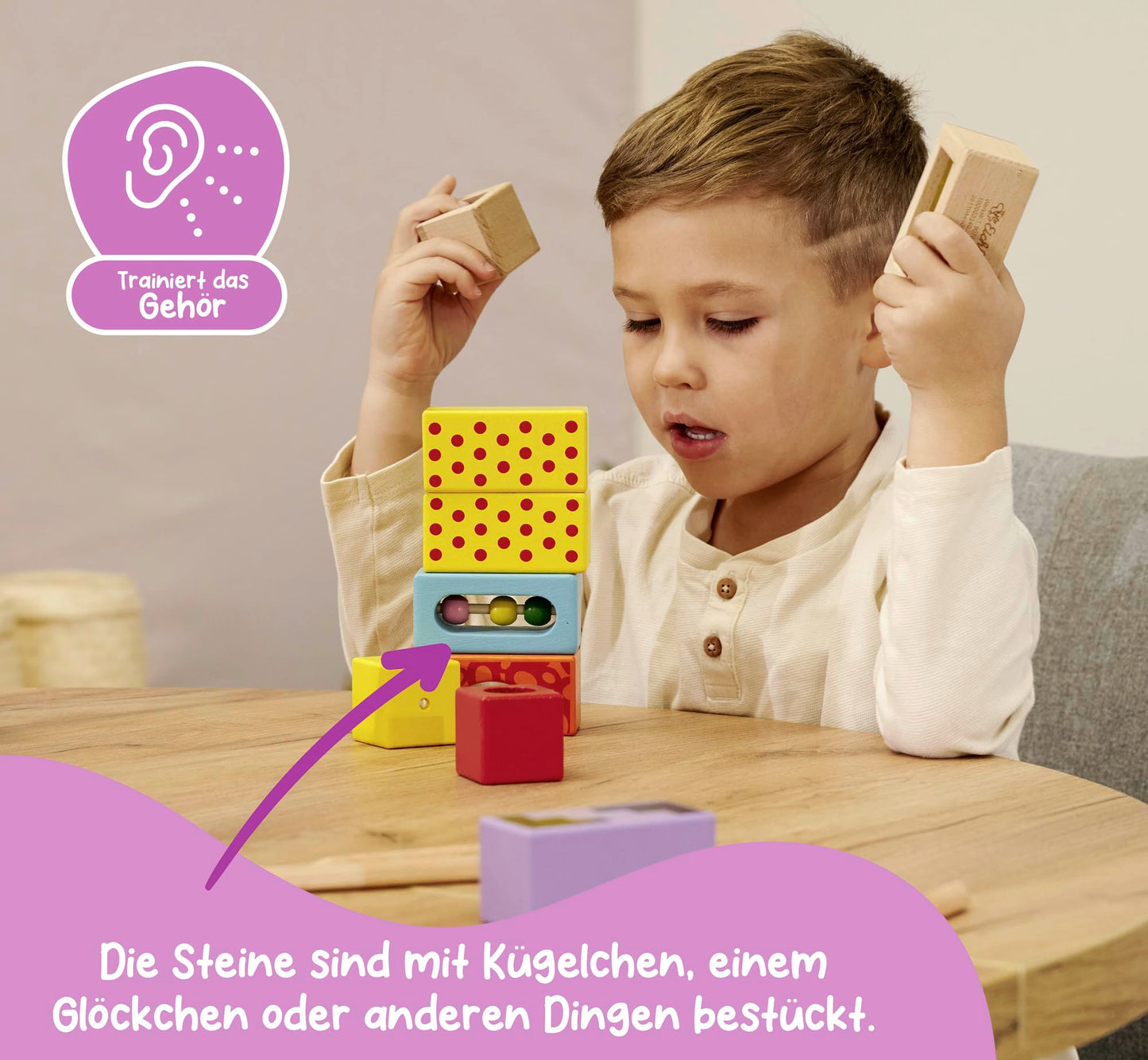 Wooden Building Blocks - Building Blocks for kids and family play, image 5