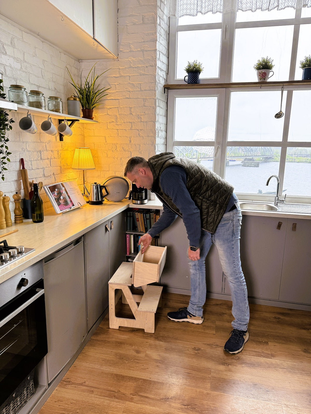 Foldable Wooden Kids Chair for kids and family play, image 5