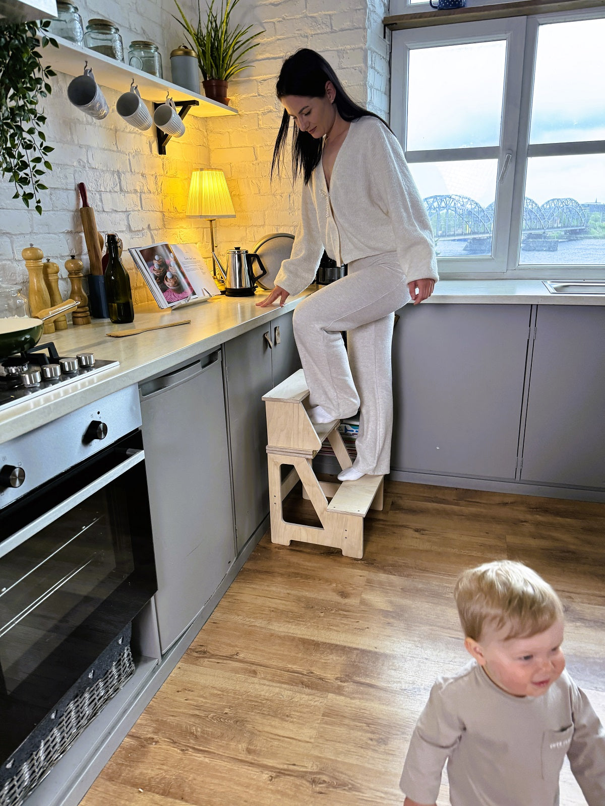 Foldable Wooden Kids Chair for kids and family play, image 8