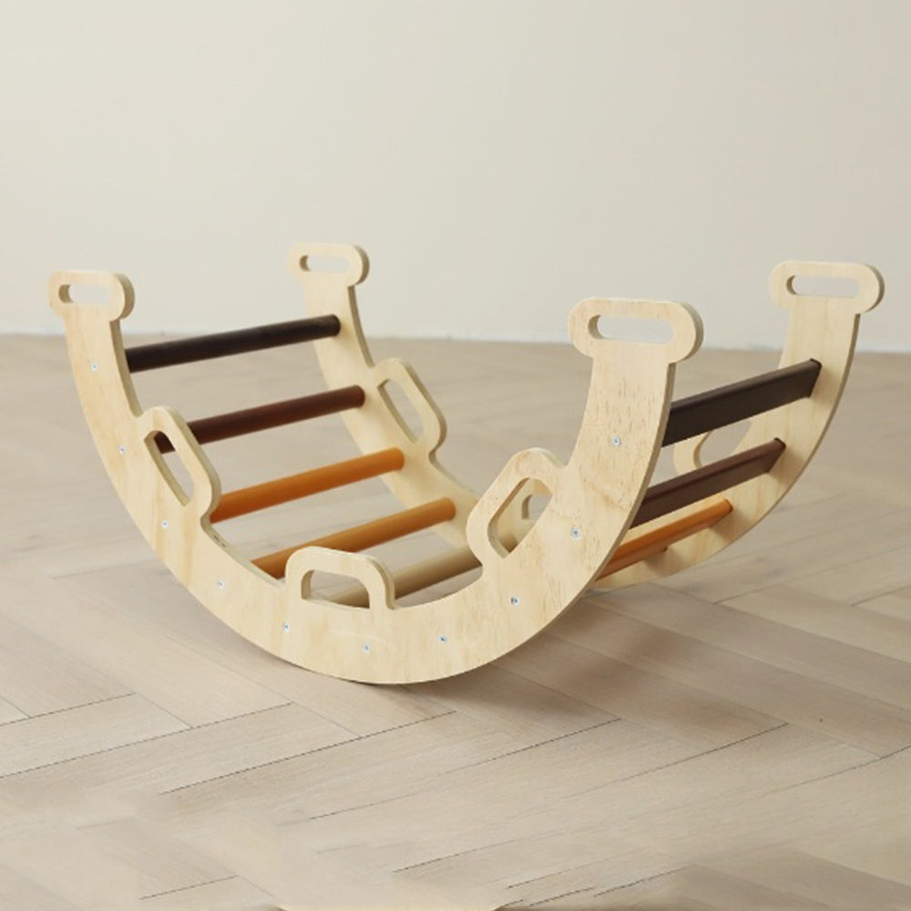 Foldable Wooden Climbing Triangle - With Slide for kids and family play, image 7