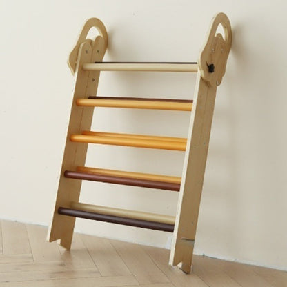 Foldable Wooden Climbing Triangle - With Slide for kids and family play, image 6