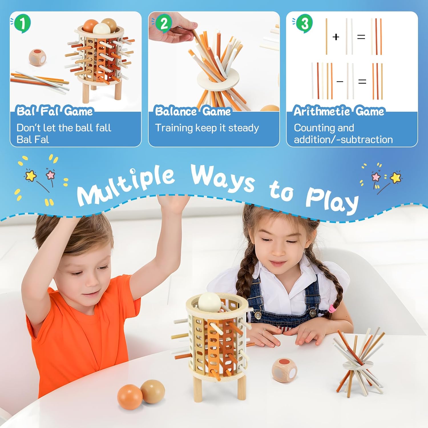 Montessori learning activity toy for independent play