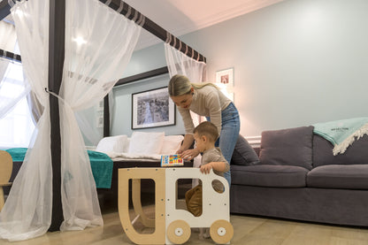 Classic 3-in-1 Convertible Learning Tower for kids and family play, image 6
