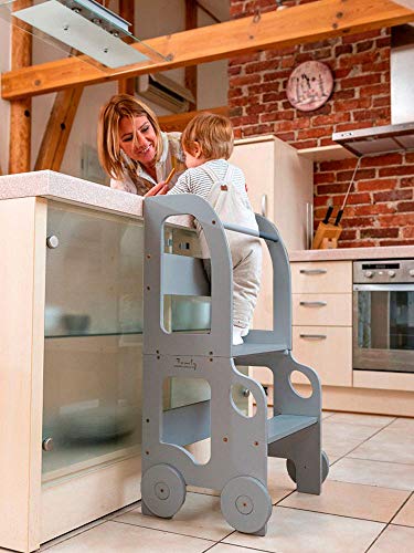 Classic 3-in-1 Convertible Learning Tower for kids and family play, image 21