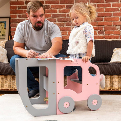 Classic 3-in-1 Convertible Learning Tower for kids and family play, image 24