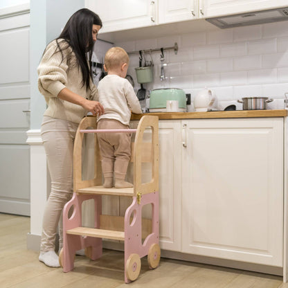 Classic 3-in-1 Convertible Learning Tower for kids and family play, image 26